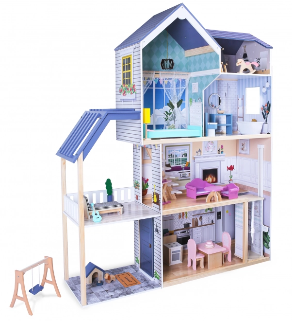 Dřevěný domeček pro panenky Maya Rezidence od ECOTOYS