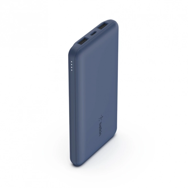 Power banka 10000mAh USB A a C 15W modrá