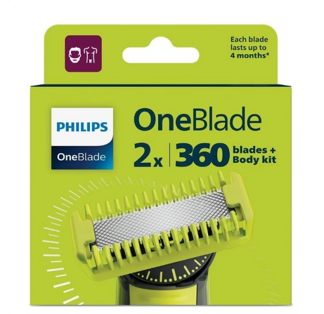 Philips OneBlade 360 Náhradní Břity s Body Kitem