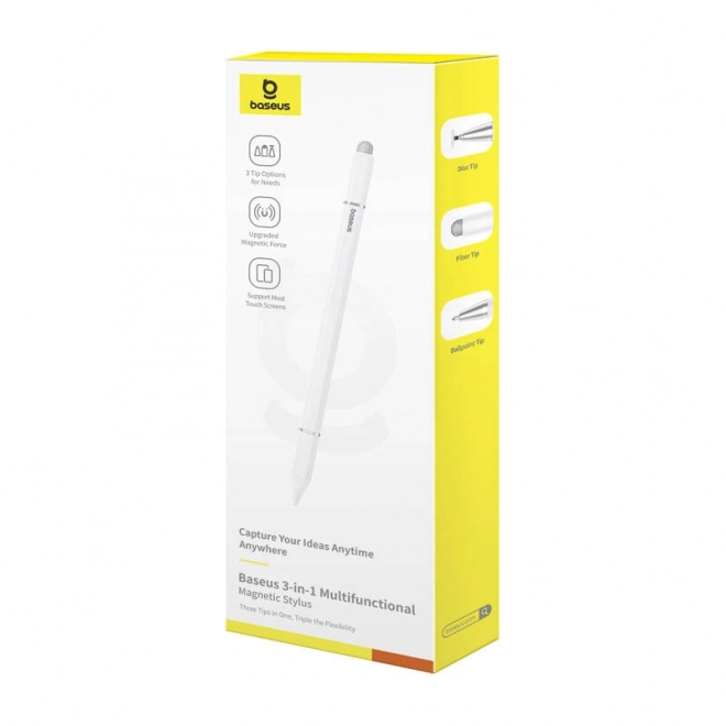 Baseus stylus pro přesné psaní 3v1 bílý