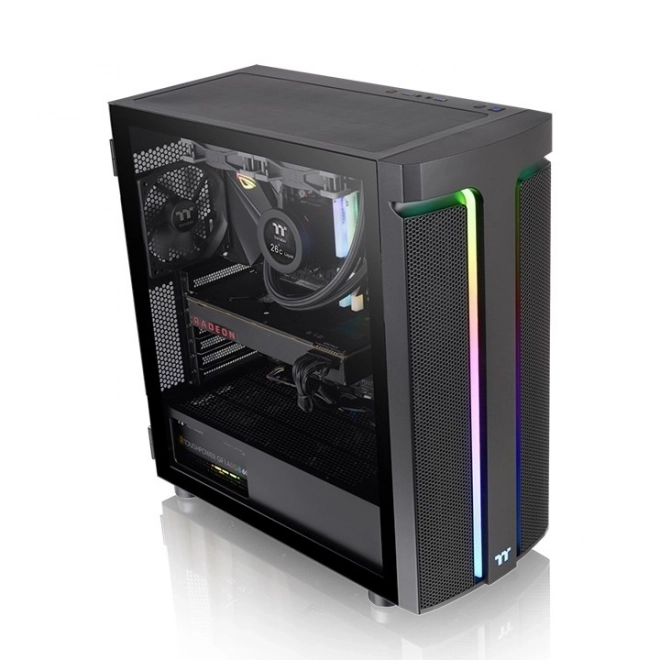Elegantní počítačová skříň Thermaltake s tvrzeným sklem a ARGB podsvícením