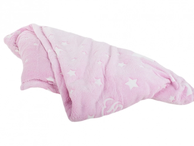 Deka s rukávy fleece teplá mikina župan neonový – růžová