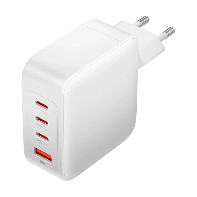 Nástěnná nabíječka, Vention, FEIW0-EU, 3xUSB-C, USB- A, 140W/140W/30W/18W, GaN (bílá)