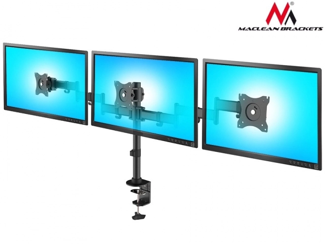 Dvouramenný stolní držák pro 3 LCD monitory MC-691 13"-27" 8kg