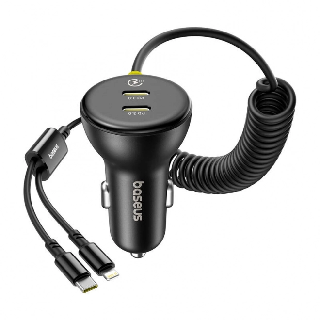 Autonabíječka Baseus USB-C s Lightning kabelem