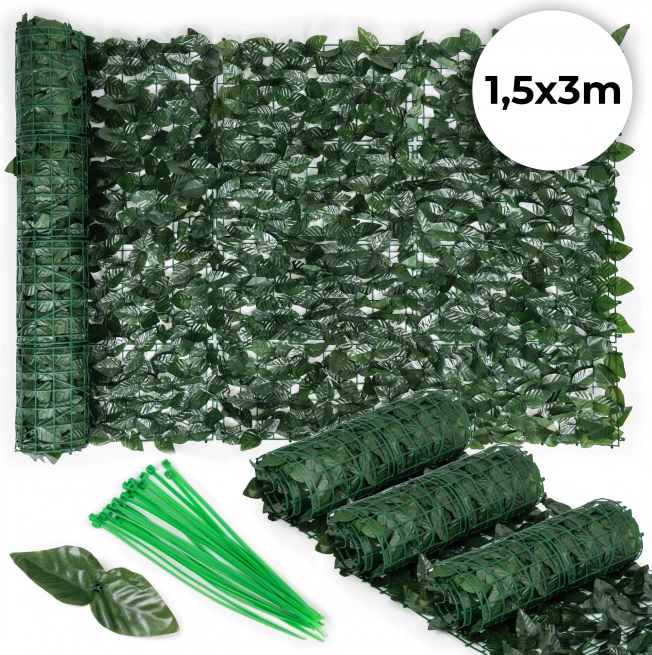 Umělý živý plot 300x50 cm zelený na balkón