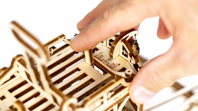 Dřevěné 3D puzzle - Tramvaj s kolejemi