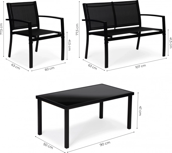 Stůl s tvrzeným sklem pro elegantní vzhled