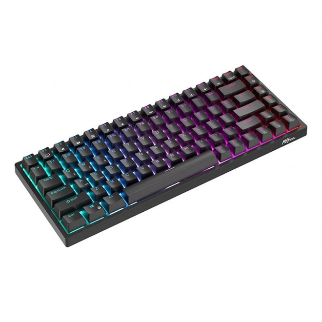 Bezdrátová mechanická klávesnice Royal Kludge RK84 RGB, hnědé spínače (černá)