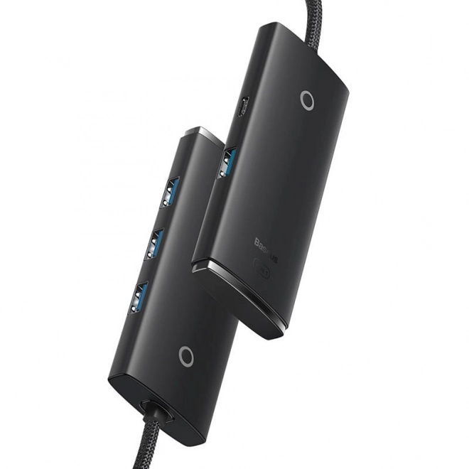 Rozbočovač 4w1 Baseus Lite Series USB do 4x USB 3.0 2m (černý)