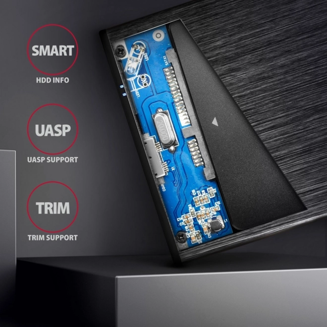 EE25-XA6 Hliníkový externí kryt, USB 3.2 GEN 1 SATA 6G 2,5"