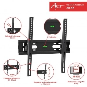 LCD/LED 23-55 40KG držák na TV AR-47