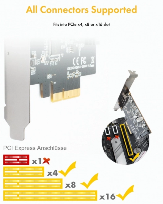 IB-PCI1901-C32 PCIe karta, TYPE-C USB 3.2 (Gen 2x2)