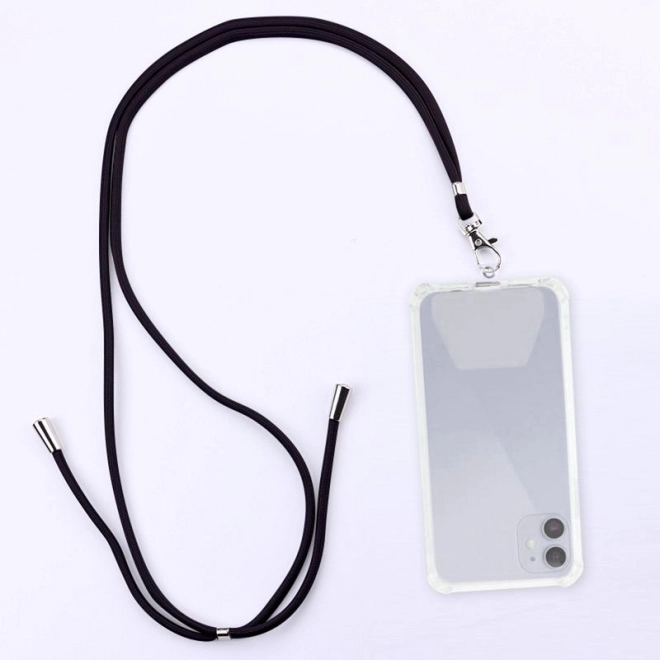 Univerzální popruh na krk pro telefon, černý