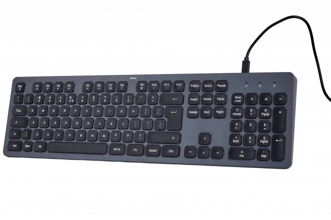 Drátová klávesnice Hama CK-400 černo–šedá