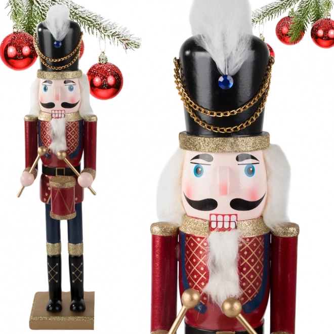 Dřevěný louskáček dekorativní vánoční figurka