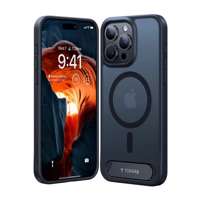 Pouzdro Torras UPRO Pstand pro iPhone 15 Pro Max (černé)