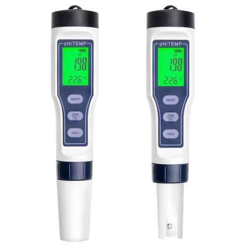 Digitální tester pH a teploty pro kontrolu kvality vody