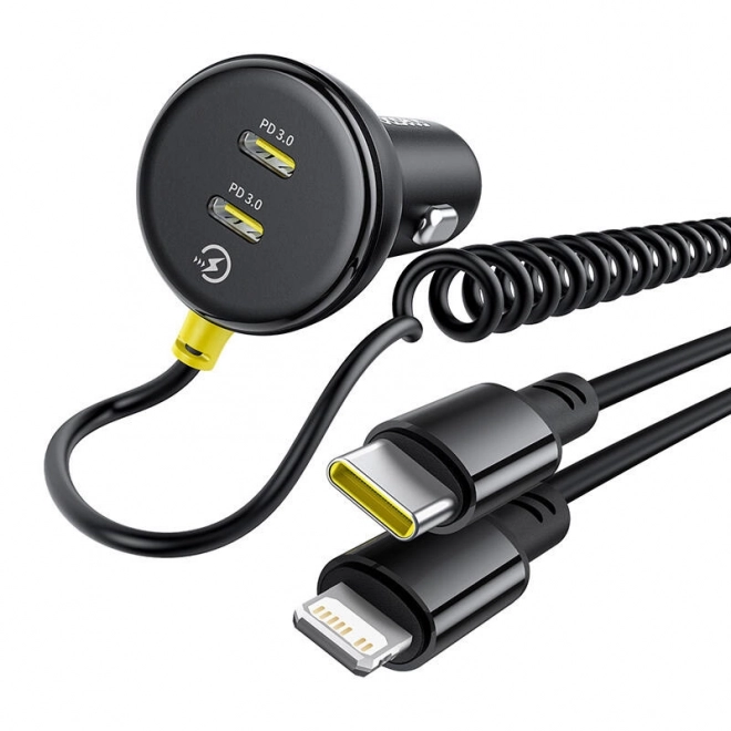 Autonabíječka Baseus USB-C s Lightning kabelem