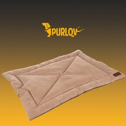 Purlov cestovní pelíšek pro psy a kočky, hnědý 77 × 59 × 3 cm