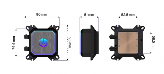 ENDORFY Navis F280 ARGB – 280mm AIO vodní chlazení CPU