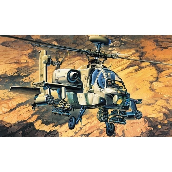 Plastikový model vrtulníku Boeing AH-64A Apache 1:48