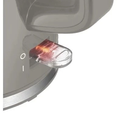 Elektrická konvice 1.7l šedá