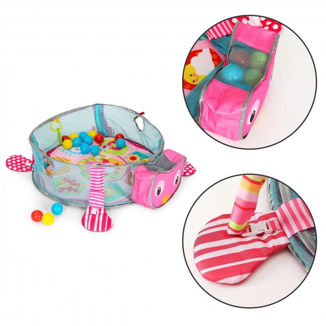 Velká vzdělávací podložka 3v1 ohrádka 30 míčů 0+ ECOTOYS