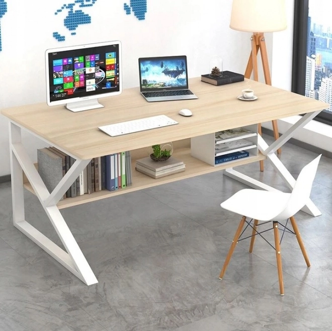 Biurko computerowe, biurowe z półką 100x60cm