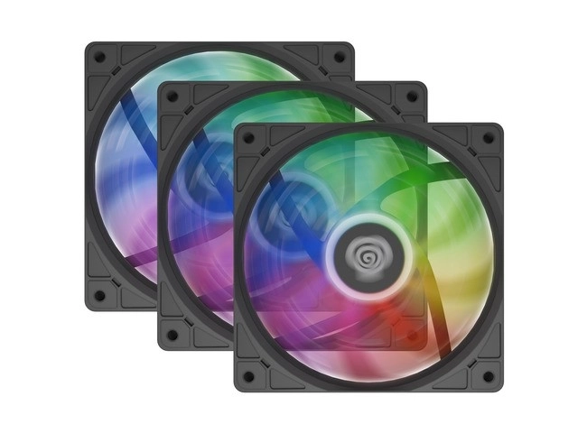 Sada 3 ventilátorů Genesis Oxal 120 ARGB černá