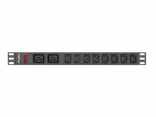 Rack PDU 19 palců 1U 16A 2x C19 8X IEC C13 černá C20 napájecí lišta