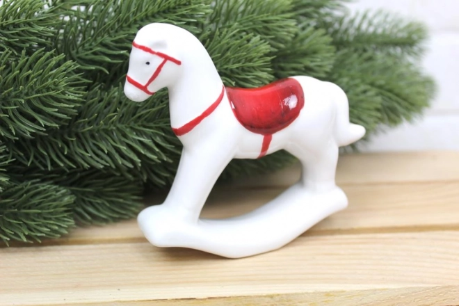 Keramická figurka Běžící kůň 11x10x3 cm - 1 ks