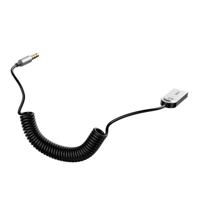 Bluetooth 5.0 USB/AUX zvukový adaptér Baseus – černý