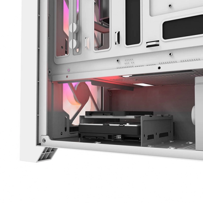 Počítačová skříň Darkflash DRX70 MESH + 4 ventilátory RGB (bílá)