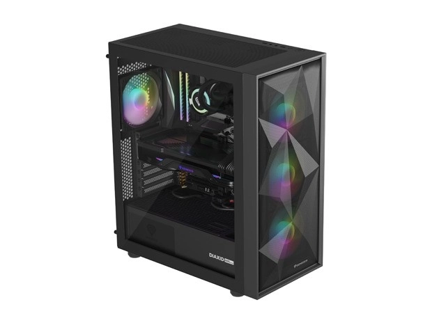 Genesis Diaxid 605 ARGB MIDI TOWER USB-C kryt Black