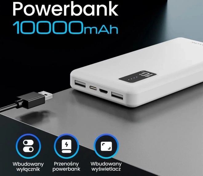 Powerbanka EPB-098W EX.19638 bílá