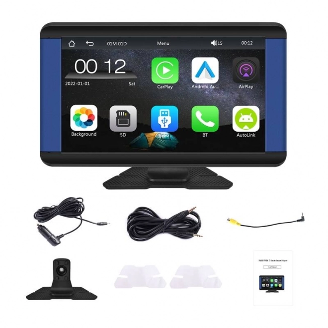 Monitor do auta Podofo s CarPlay & Android Auto