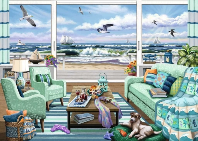 2D puzzle 1000 prvků Výstup na pláž