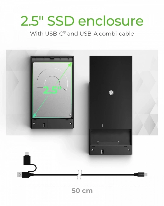 Externí box na SSD/HDD s USB 3.2 Gen 1