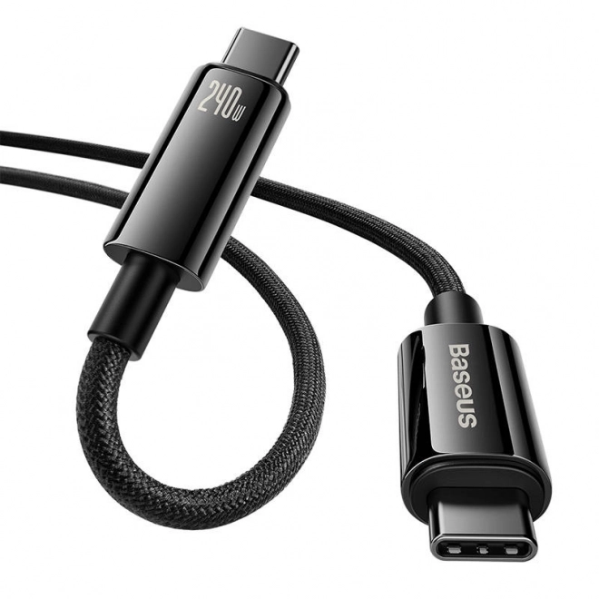 Kabel USB-C na USB-C Baseus Tungsten Gold 240W 3 m (černý)