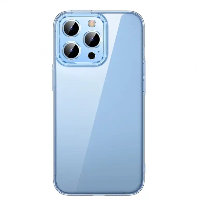 Pouzdro na telefon Baseus Crystal pro iPhone 13 Pro (průhledné) s ochranným krytem displeje z tvrzeného skla a čisticí sadou