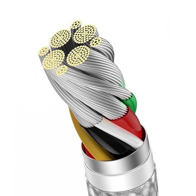 Kabel USB na USB-C Baseus řady Dynamic, 100 W, 1 m (bílý)