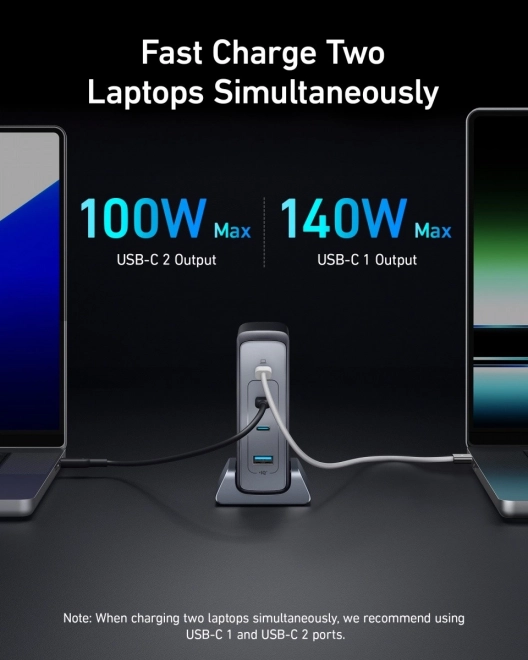 Nástěnná nabíječka Anker GaNPrime 240W USB-C x3 USB-A x1