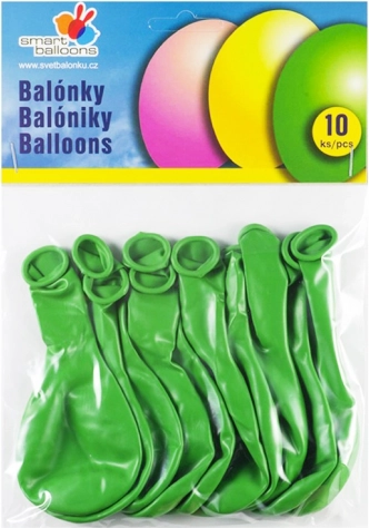 Zelené kulaté nafukovací balónky 26 cm
