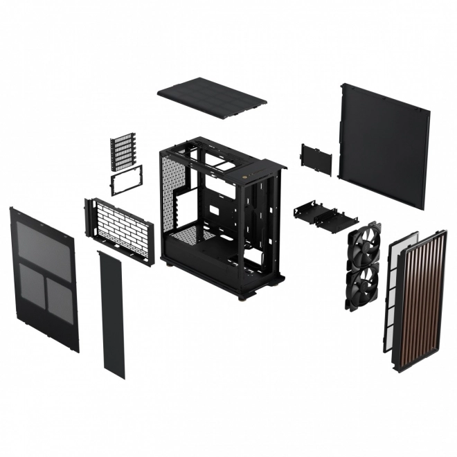 Počítačová skříň North Charcoal Black
