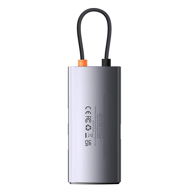 Rozbočovač 4v1 Baseus řady Metal Gleam, USB-C na 3x USB 3.0 + Ethernet RJ45