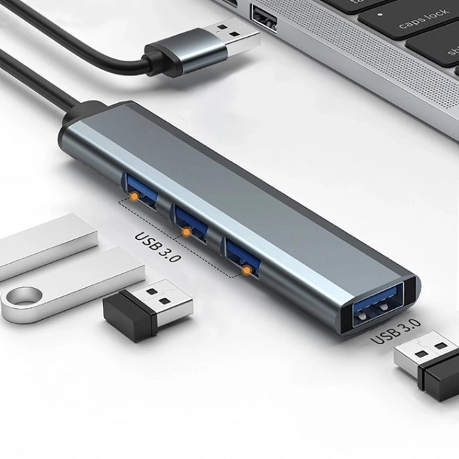 Adaptér USB 3.0 hUB 4v1 | 4x USB 3.0