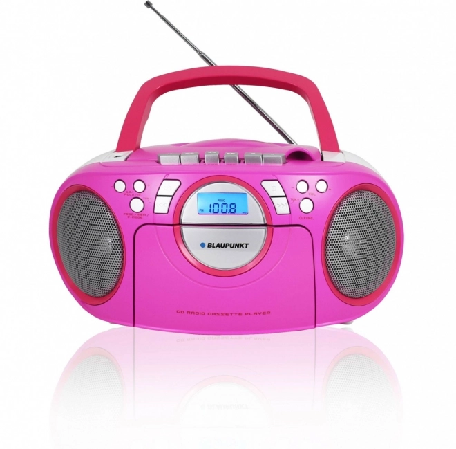 Přenosný boombox s CD/MP3/USB/AUX a kazetou