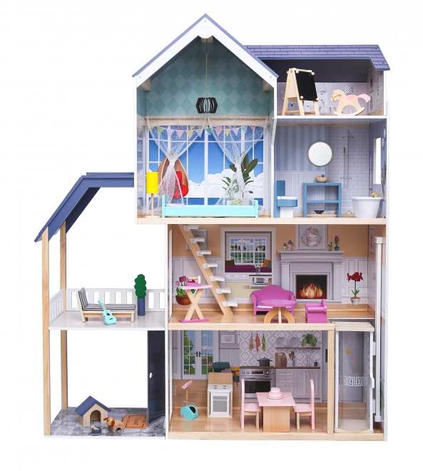 Dřevěný domeček pro panenky Maya Rezidence od ECOTOYS