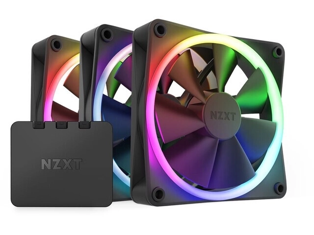 Sada 3 ventilátorů NZXT F120 RGB s kontrolerem
